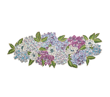 Kim Seybert Runner: Hydrangea in Multi